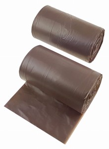 Worki do segregacji BRĄZOWE 60L (50 szt.)