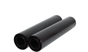 Folia stretch 1,2 kg [2 rolki] czarna beztubowa